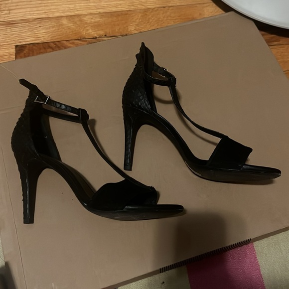 Joie Leather and Snakeskin Heels - Picture 2 of 4